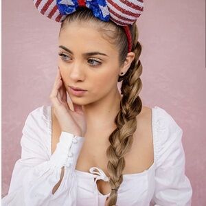 Disney Ears Patriotic Sequin Ears Headband NWT